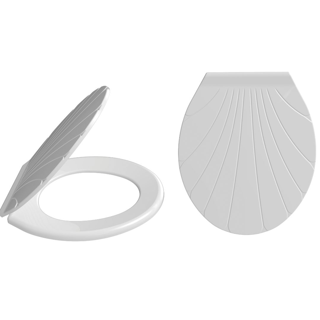 картинка Сиденье для унитаза ZEGOR Shell белое 12шт/уп в магазине ТМК