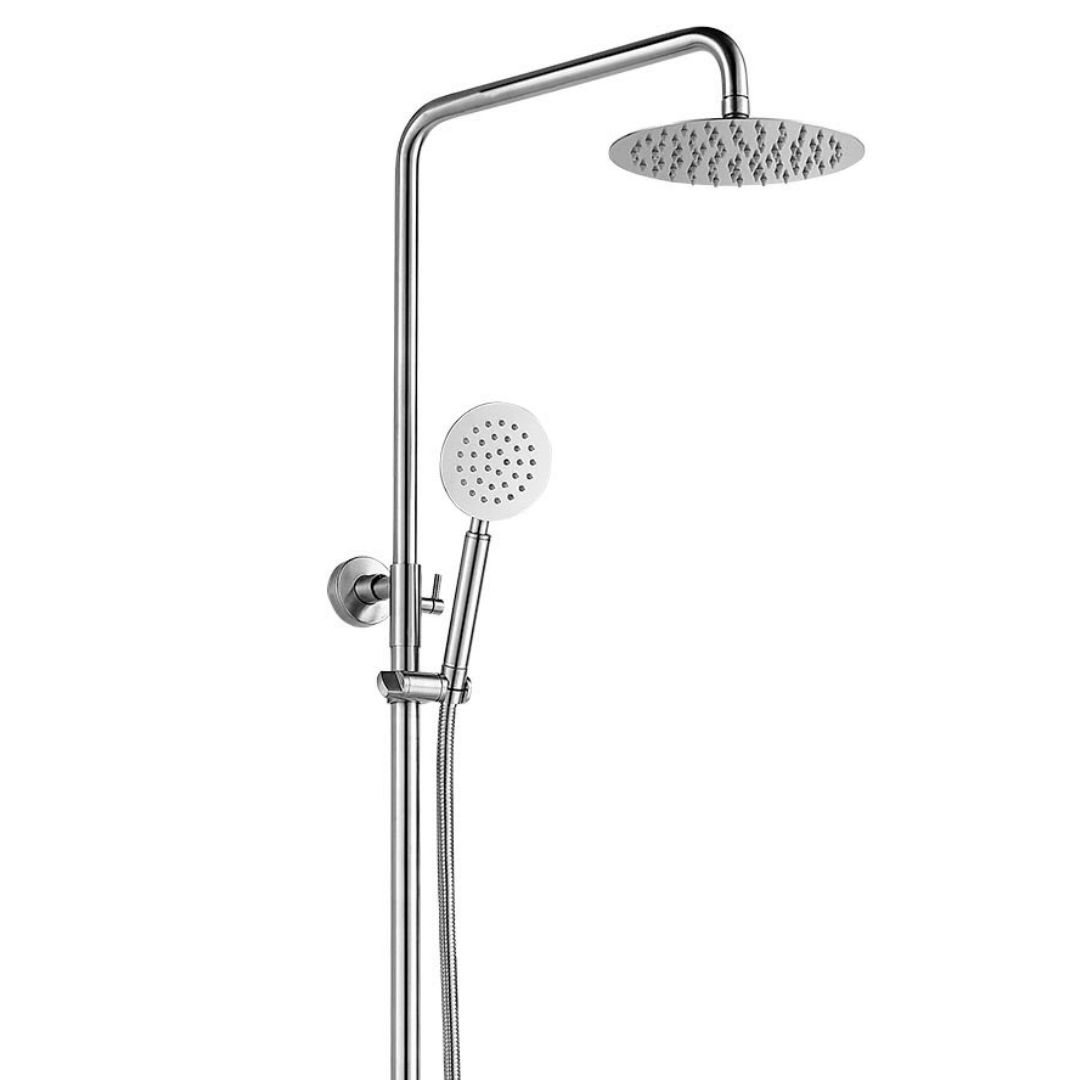 картинка Смеситель Solone для ванны с тропическим душем ø35  нержавейка 4шт/уп в магазине ТМК
